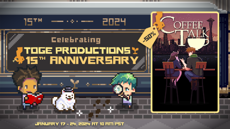 Coffee Talk Celebrating Toge Productions Th Anniversary Sale