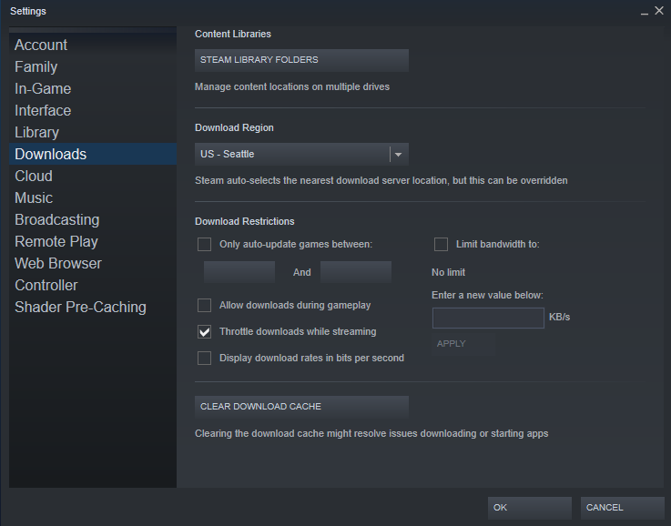How to Eliminate Steam Network Connection Errors