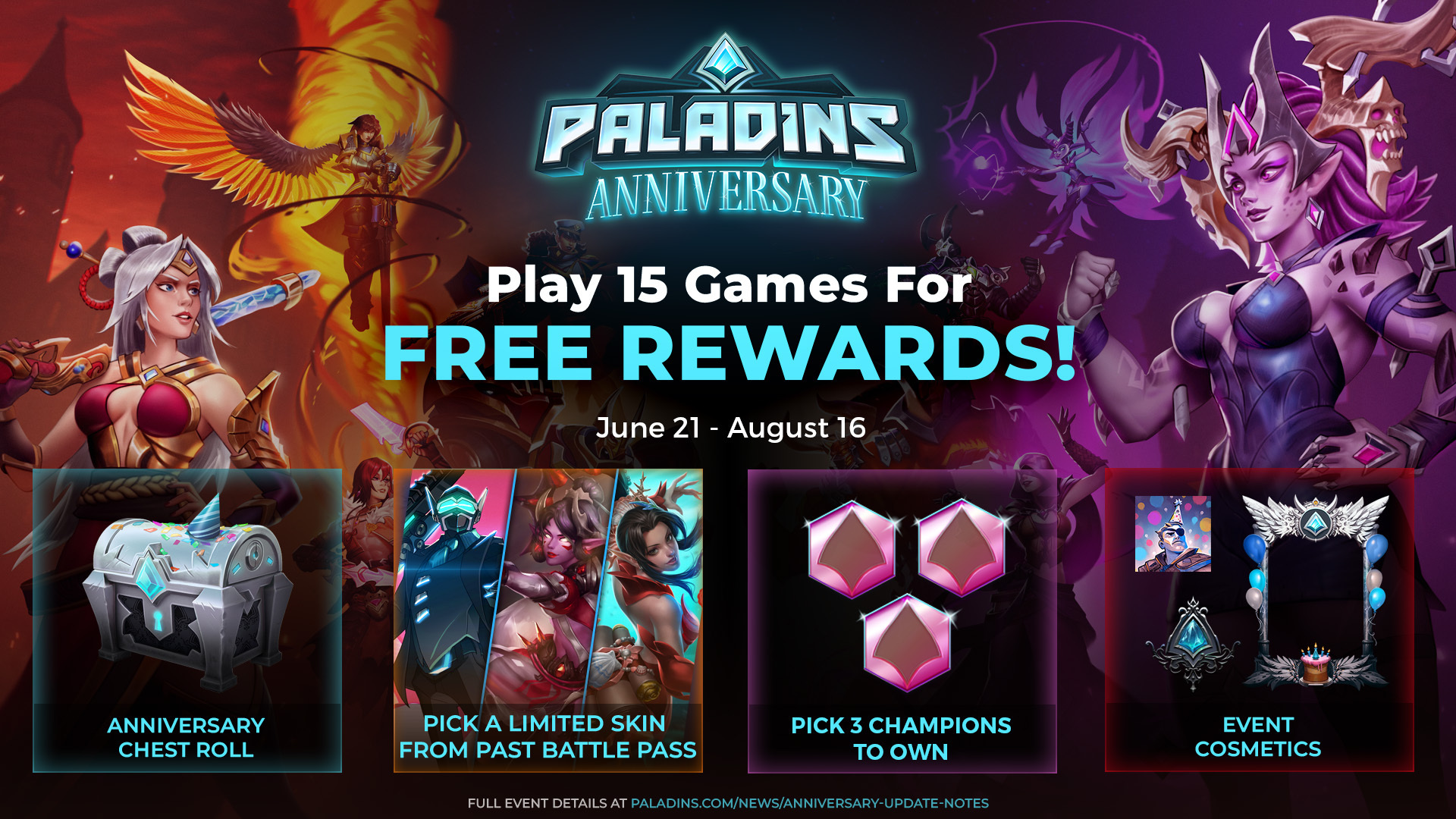 Paladins - Free Play Days  All Champions Unlocked Through 10/1 