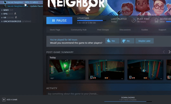 Secret Neighbor Beta Steam Charts & Stats