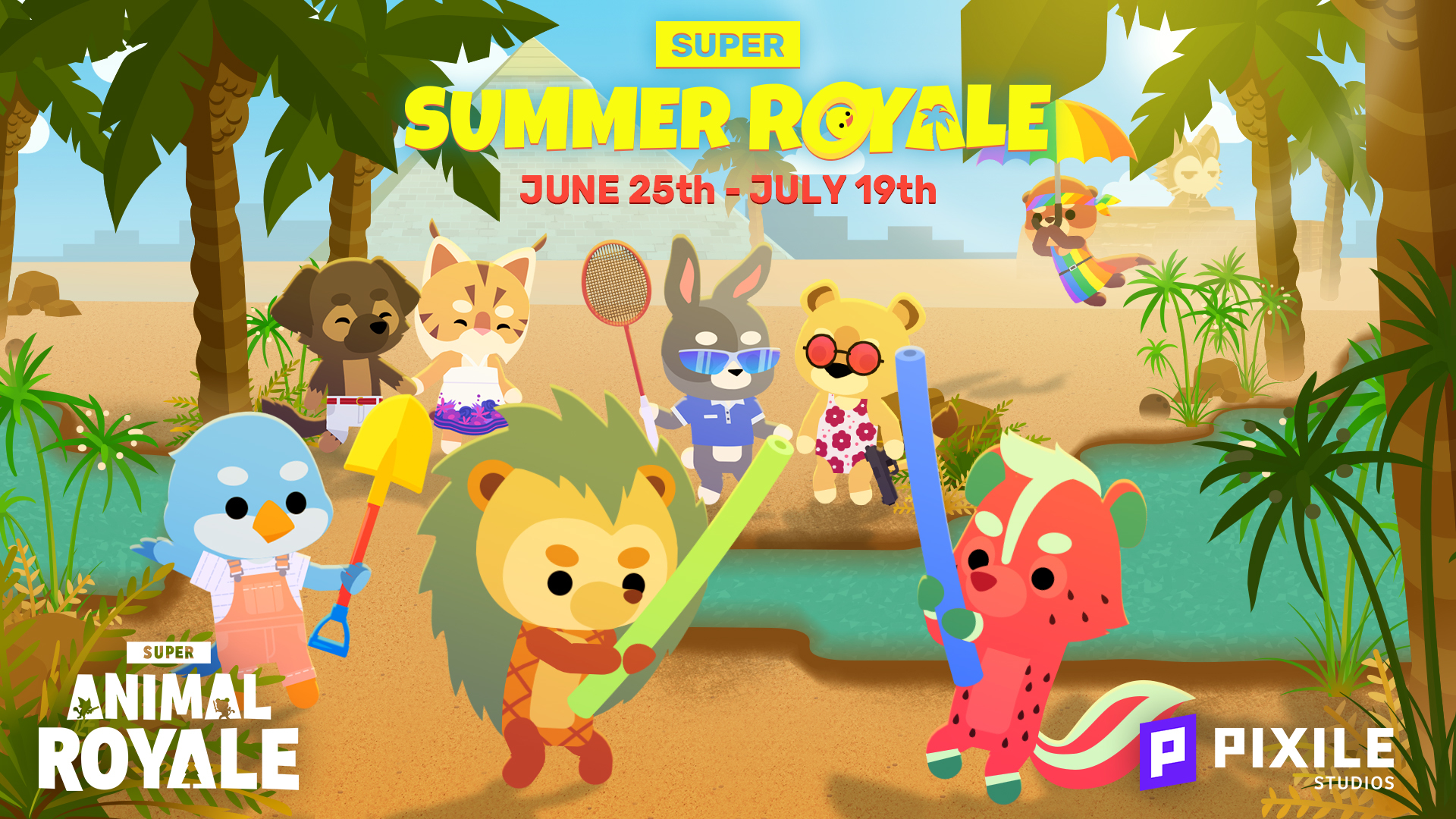 Steam :: Super Animal Royale :: Супер Боевое Лето прибыло на остров вместе  с новыми породами и быстрым чатом!