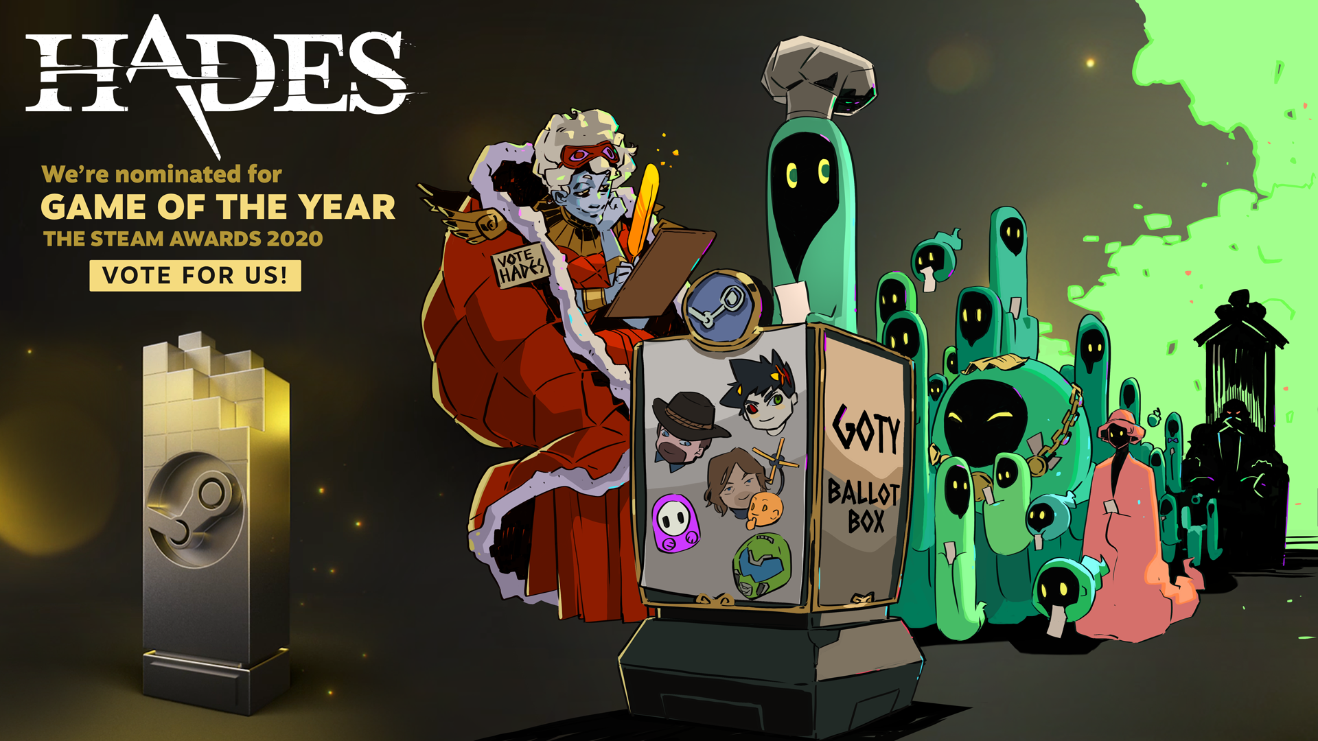 Steam :: Hades :: Hades: Nominated for Game of the Year!