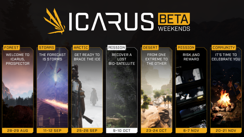 Icarus' Survival Game Delayed to November, Beta Weekends Announced