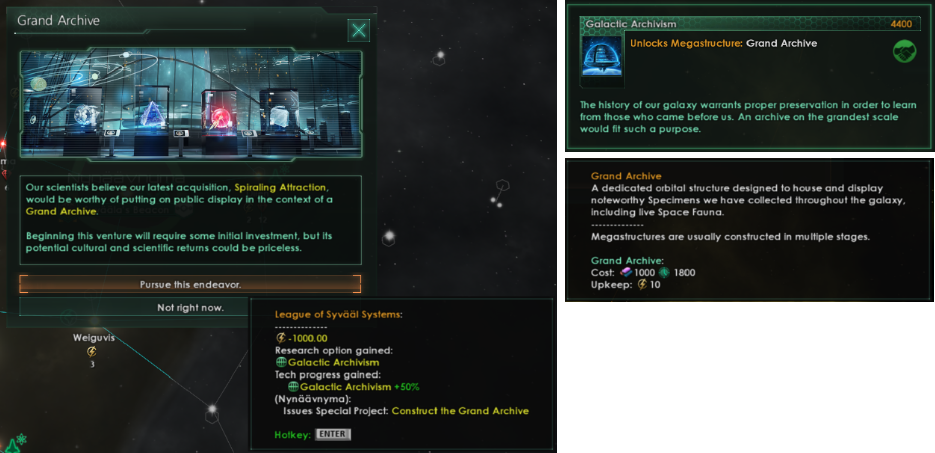 Steam :: Stellaris :: 群星开发日志#356 - 建造您的博物天枢并展出您的收藏