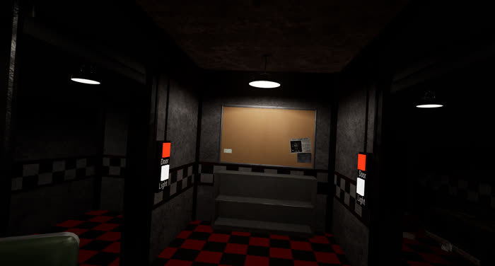 FNAF 1 Map and “Follow Me” Mini-game Scaled To The Camera Layout