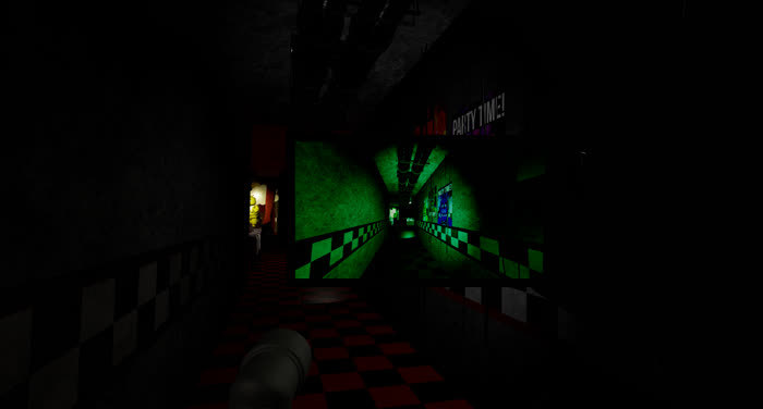 FNAF 1 Map and “Follow Me” Mini-game Scaled To The Camera Layout