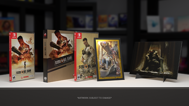 SERIOUS SAM COLLECTION goes physical for Nintendo Switch!