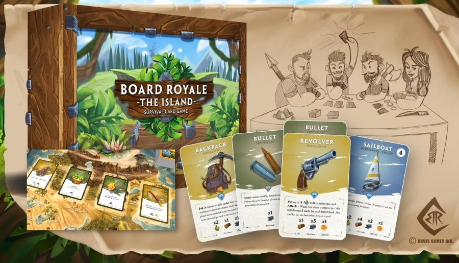 Board Royale – The Island – Survival Kartenspiel – Für 2-6 Spieler Ab 13 Jahren – Ausgezeichnet Mit Preisen