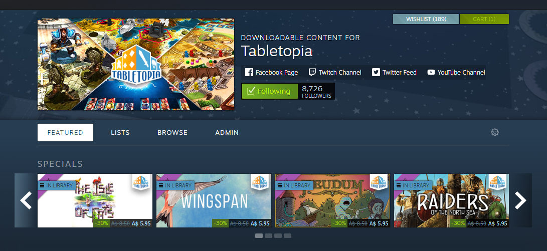 Tabletopia on Steam