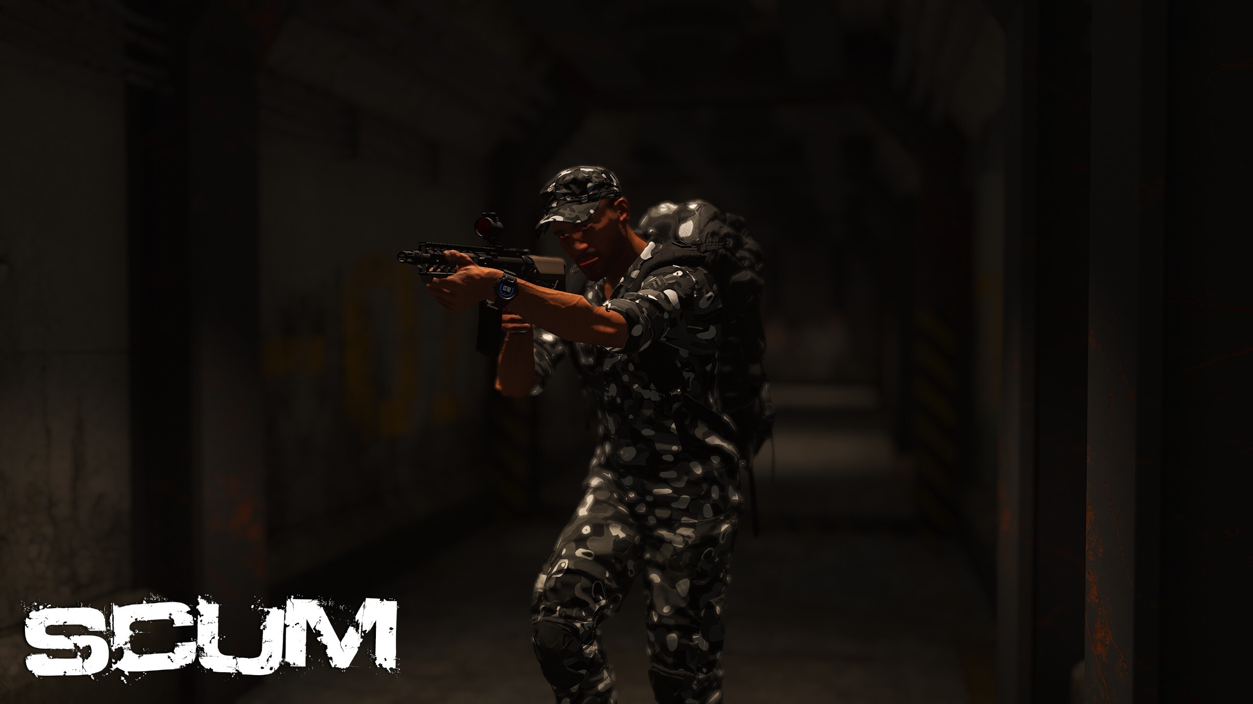 SCUM black and white polka dot pattern clothing in-game screenshot