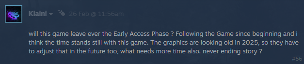 Community question about SCUM leaving Early Access timeline