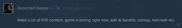 Community question about upcoming PvE content in SCUM