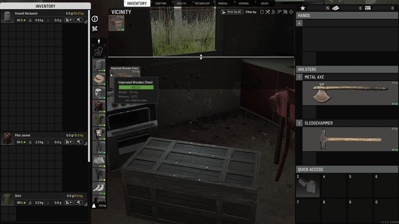 SCUM júlový update 1.3.2: TEC1 tutoriál, lov a Master Hunter