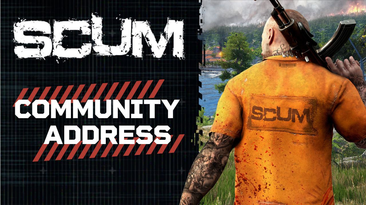 SCUM March community address teaser image showing upcoming announcements for the prison island survival game