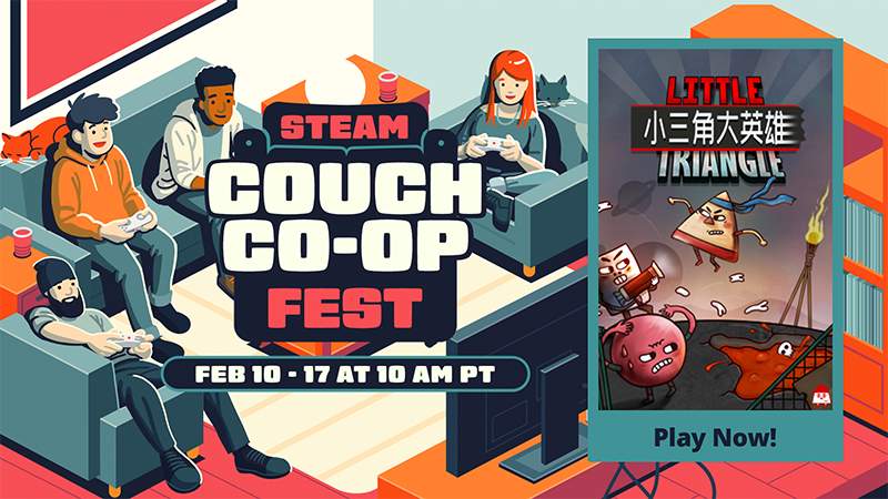 Little Triangle Invades the Steam Couch Co-Op Fest 2025!