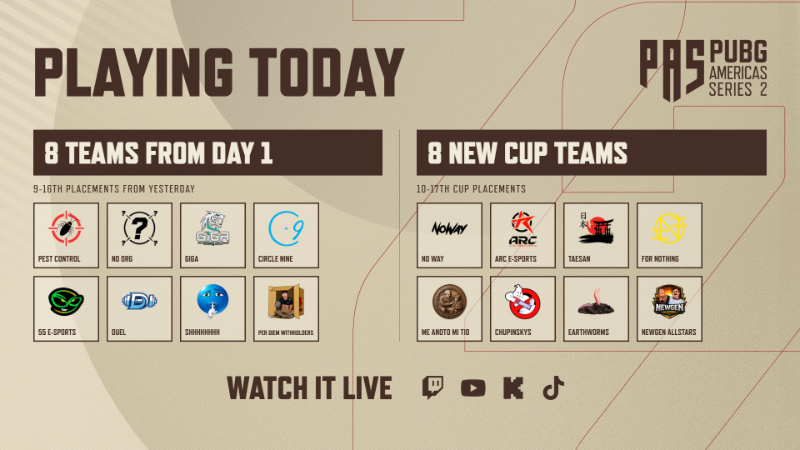 PUBG Americas Series 2: Playoffs 2 Day 2 is LIVE!!