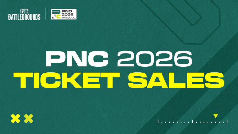 PUBG Nations Cup 2026 (PNC 2026) Ticket Sales