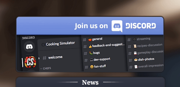 Official discord server is now - Cooking Simulator