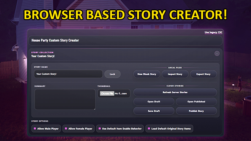 Performance Improvements + The Custom Story Creator Is Going Web-Based