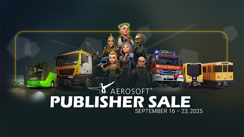 Save up to 90 % in the Aerosoft Publisher Sale!