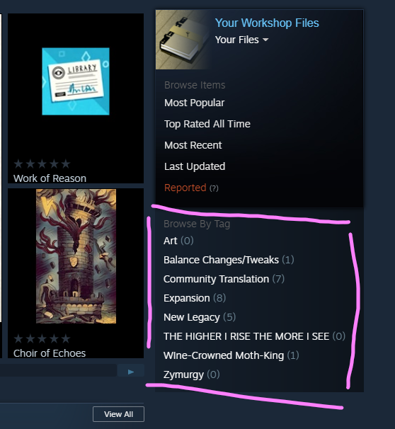 Would be a nice QoL change if Steam workshop mods could cycle through  pics/vids like game store pages can. : r/Steam