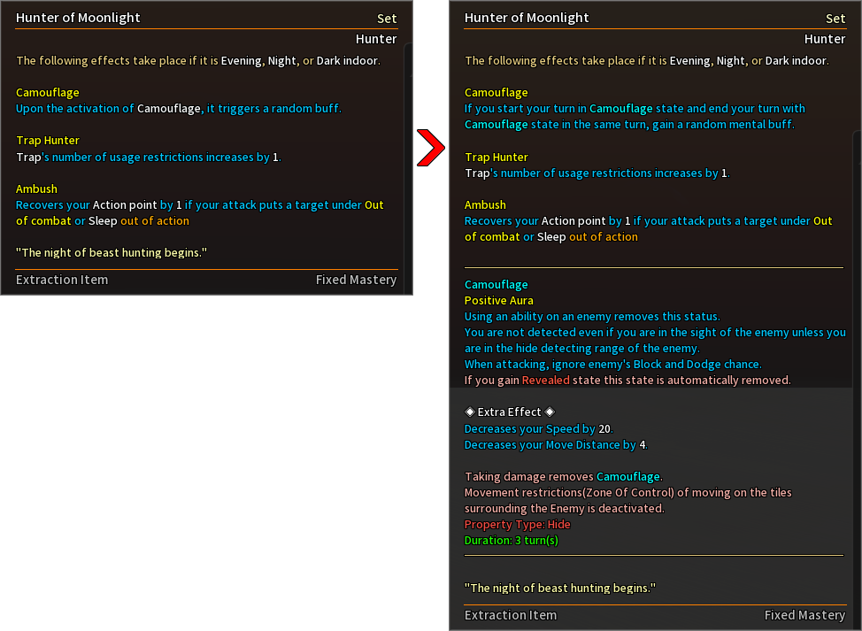 Revised some of masteries and master sets.