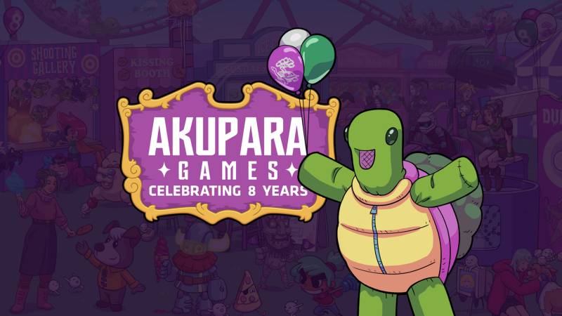 Akupara Games Celebrates 8 Year with Sales and Livestream