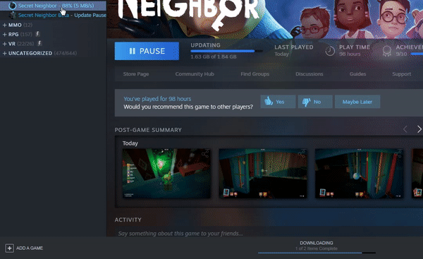 What's On Steam - Secret Neighbor Beta
