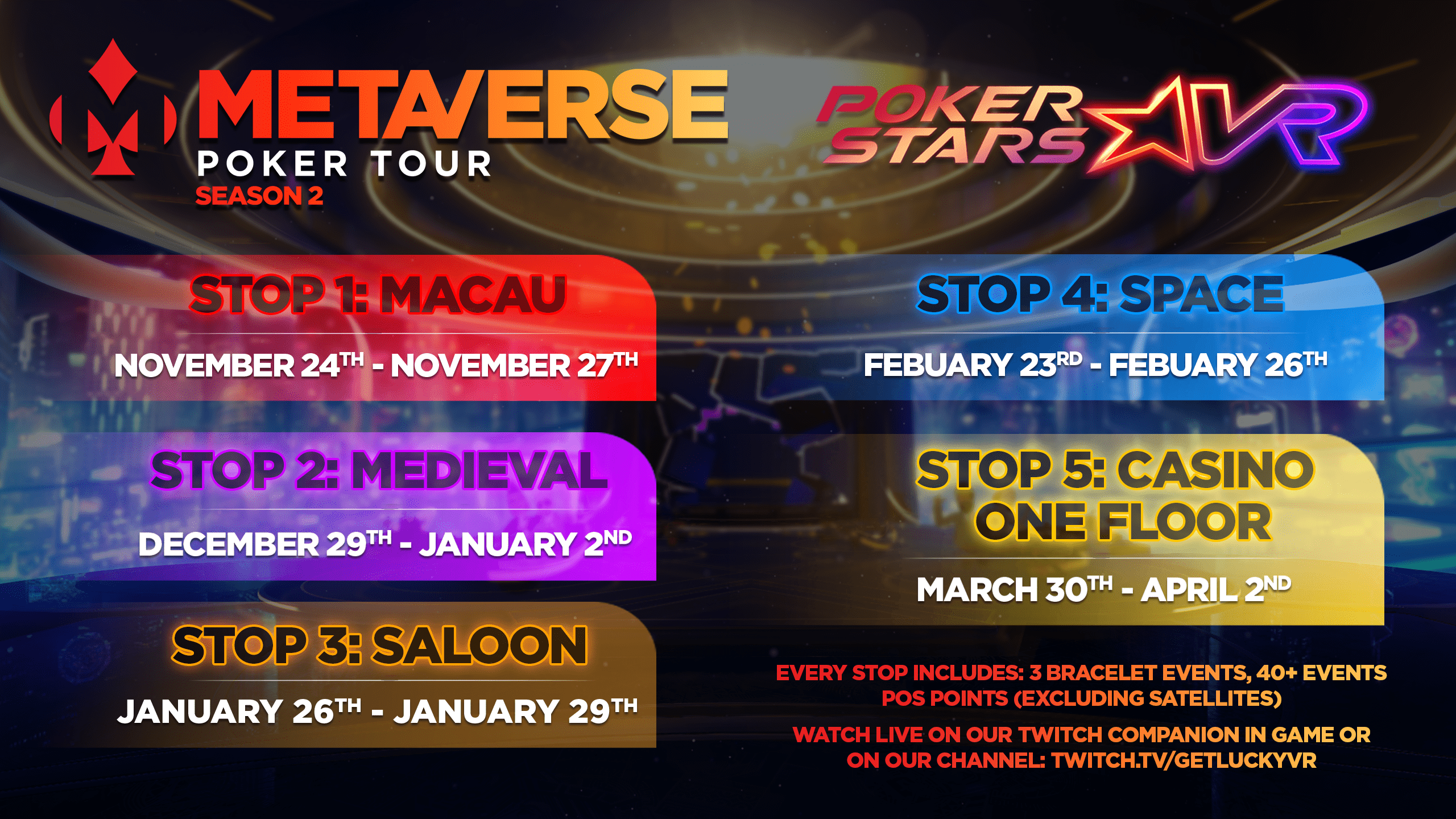 pokerstars tournament schedule