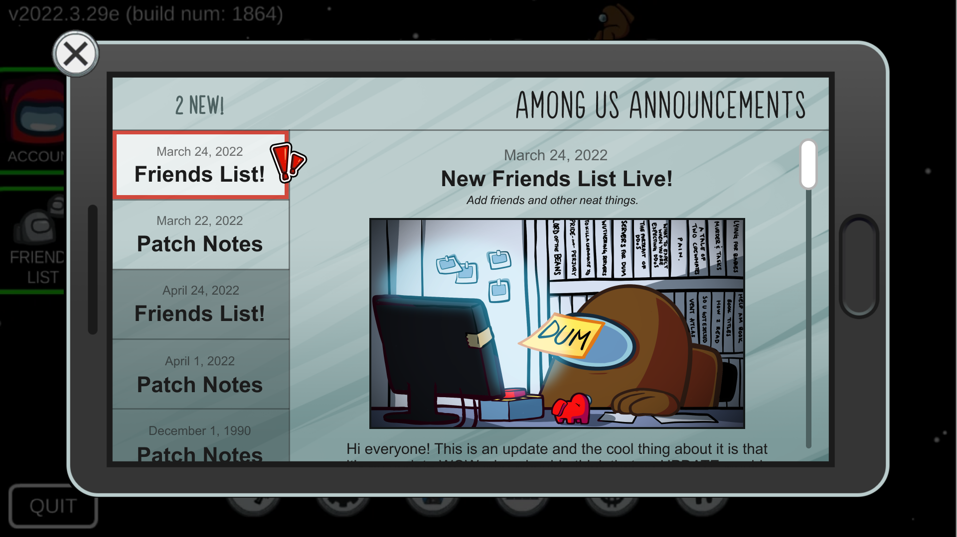 Among Us Friends List is Released! : r/AmongUs