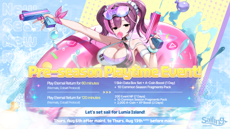 Season 12 Sailing Pre-season Playtime Event!