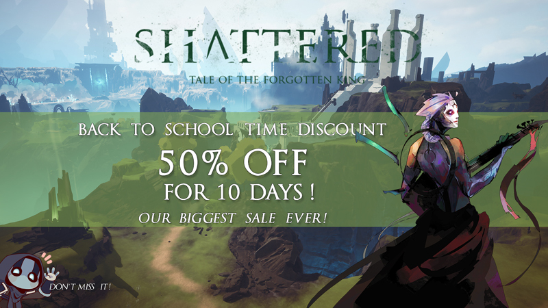 Back to school 2022: grab Shattered at 50% off!!