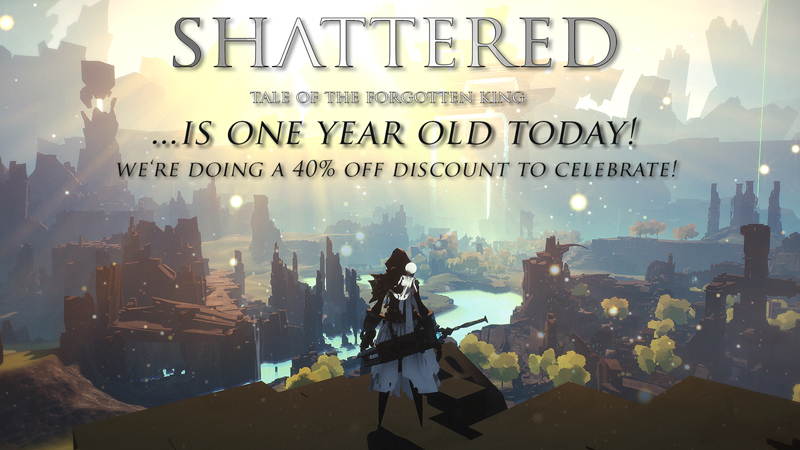 Shattered is 1 year old! News on the consoles release!