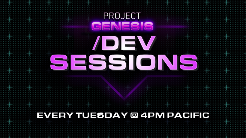 Project Genesis - Play With The Project Genesis Dev Team! - Steam News