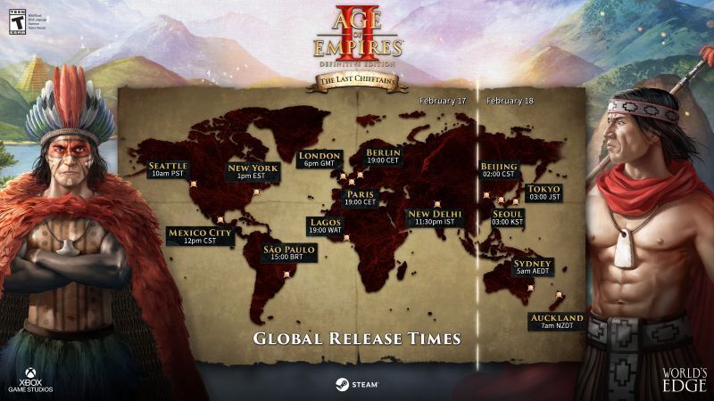 Launch Times for The Last Chieftains