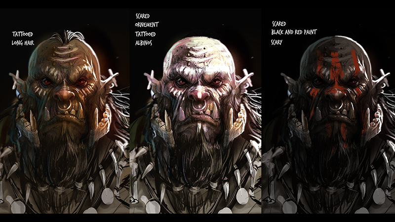 Free Ai Image Generator - High Quality and 100% Unique Images - iPic.Ai —  Orc Fighter with grenen skin, unkempt hair and tribal tattoos on his face  wearing plate armor