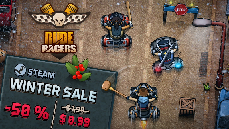 Rude Racers: 2D Combat Racing - Rude Racers @ just $0.99 on the Winter ...
