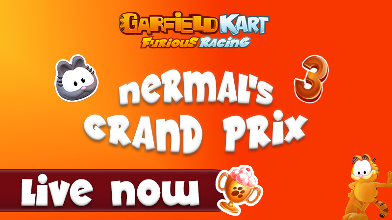 Garfield Kart - Furious Racing - 🏎️ Nermal's Grand Prix 3 LIVE 📡 ...