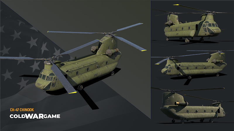 Steam :: Cold War Game :: Юнит недели #10 - Вертолет CH-47 Chinook