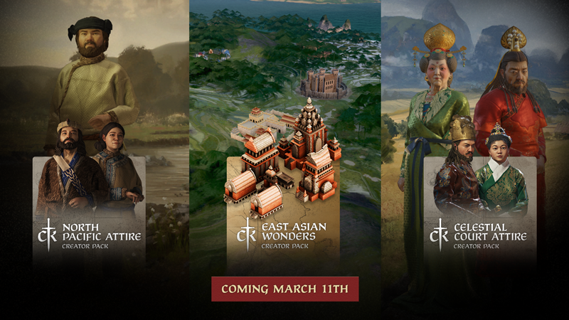 Three New Asian Themed Creator Packs - Available March 11!