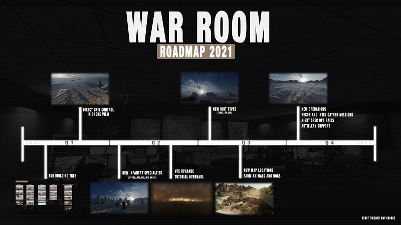 War Room - 2021 - Road Map - Steam News