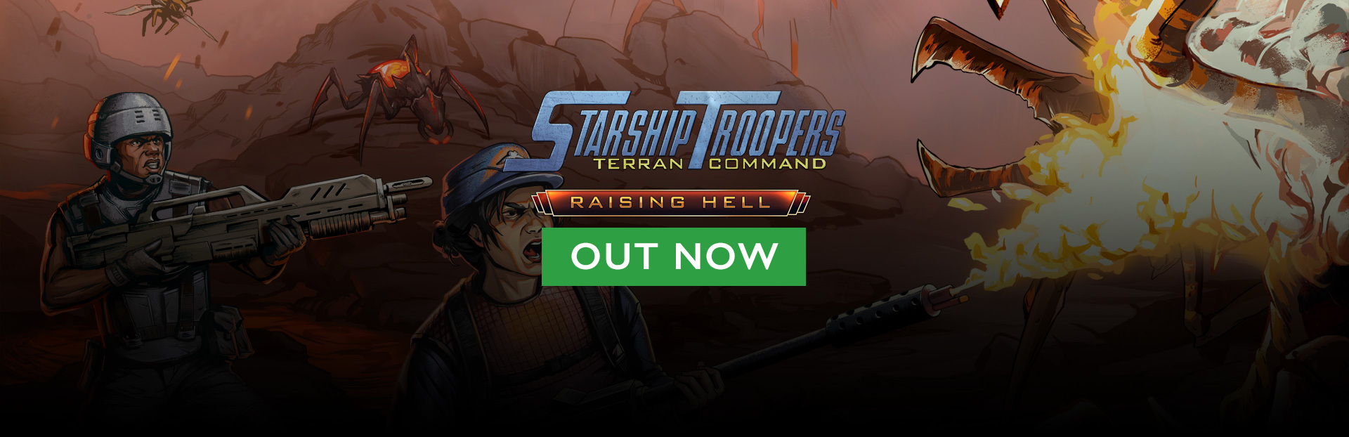 Starship Troopers: Terran Command - Raising Hell now available