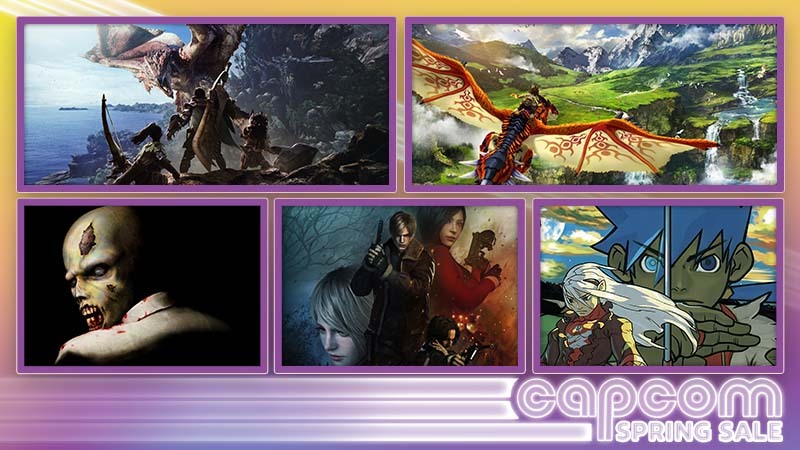 現正進行Capcom Spring Sale。熱門作品大特價中，低至一折！