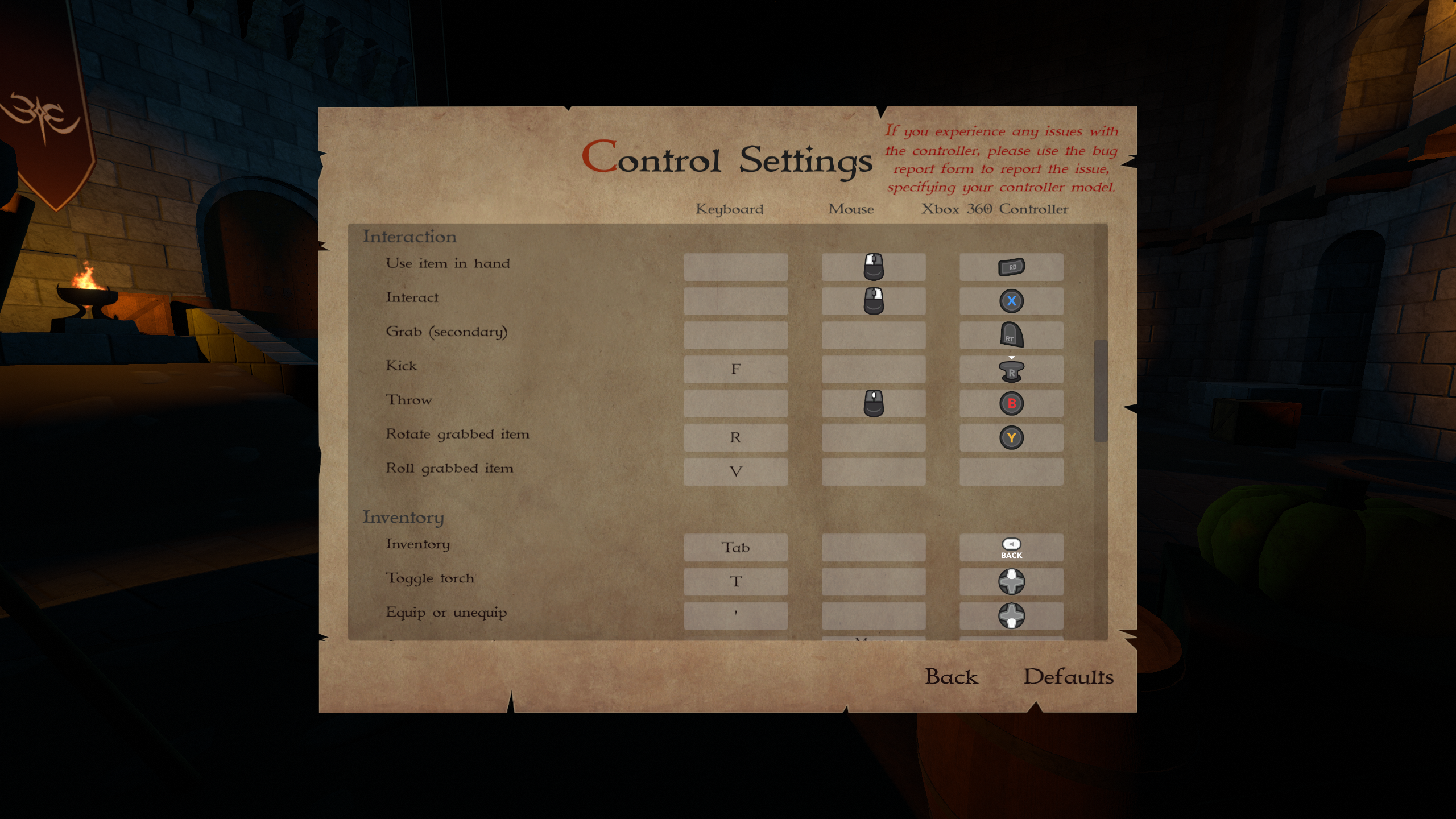 I also added control and interface options (detailed below), such as ...