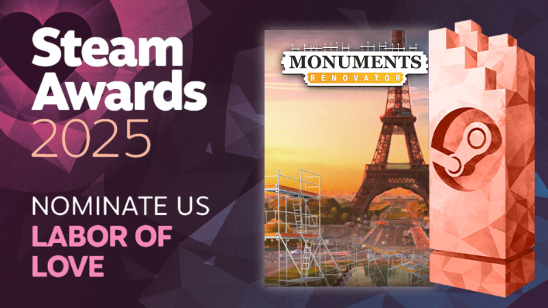Nominated for the Steam Awards! 🏆