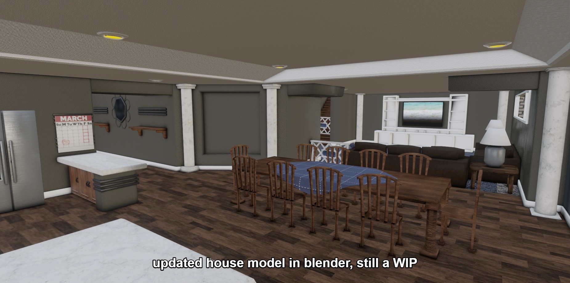 Blender Speed Modeling #7] Remaking the Map of FNaF 1 in 3D Part 1