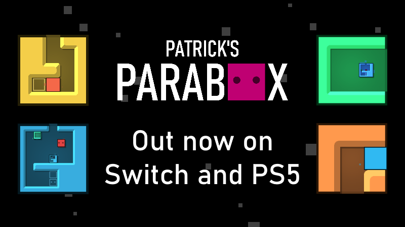 Patrick's Parabox out now on Switch and PS5
