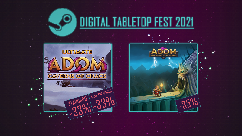 Ultimate ADOM is featured in Steam's Digital Tabletop Fest!