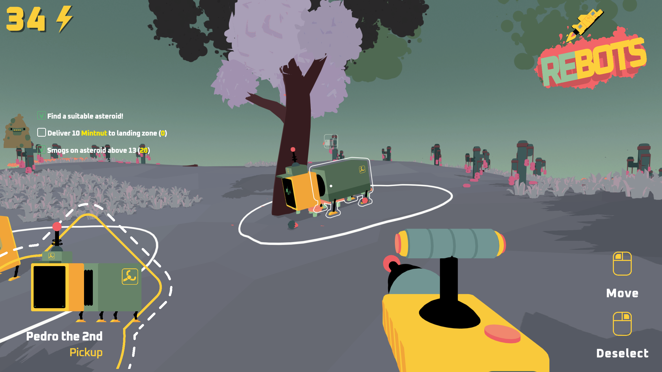 Crew tool: 1) spawn selected Rebot and 2) open crew wheel