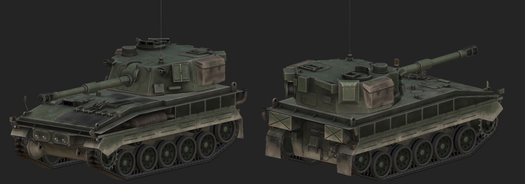 Fbot Tank FV433 Abbot with final textures - outside the game...